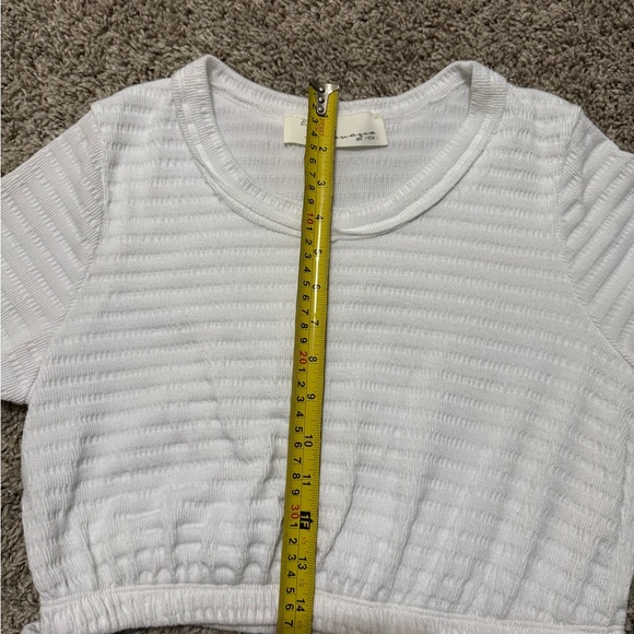 Vintage Havana White Short Sleeve Cut-Out Waist Mini Dress Women's Size LARGE - Picture 7 of 7